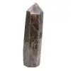 Prisma de microclina ligero - Piedra lunar negra de Madagascar - 0