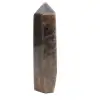 Prisma de microclina ligero - Piedra lunar negra de Madagascar - 3