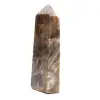 Prisma de microclina oscura - Piedra lunar negra coleccionable - 2