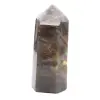 Prisma de microclina grande - Piedra lunar negra de Madagascar - 0