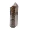 Prisma de microclina alargado - Piedra lunar negra coleccionable - 1