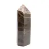 Prisma de microclina alargado - Piedra lunar negra coleccionable - 3
