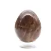 Huevo de piedra lunar negra - 205 g - 0