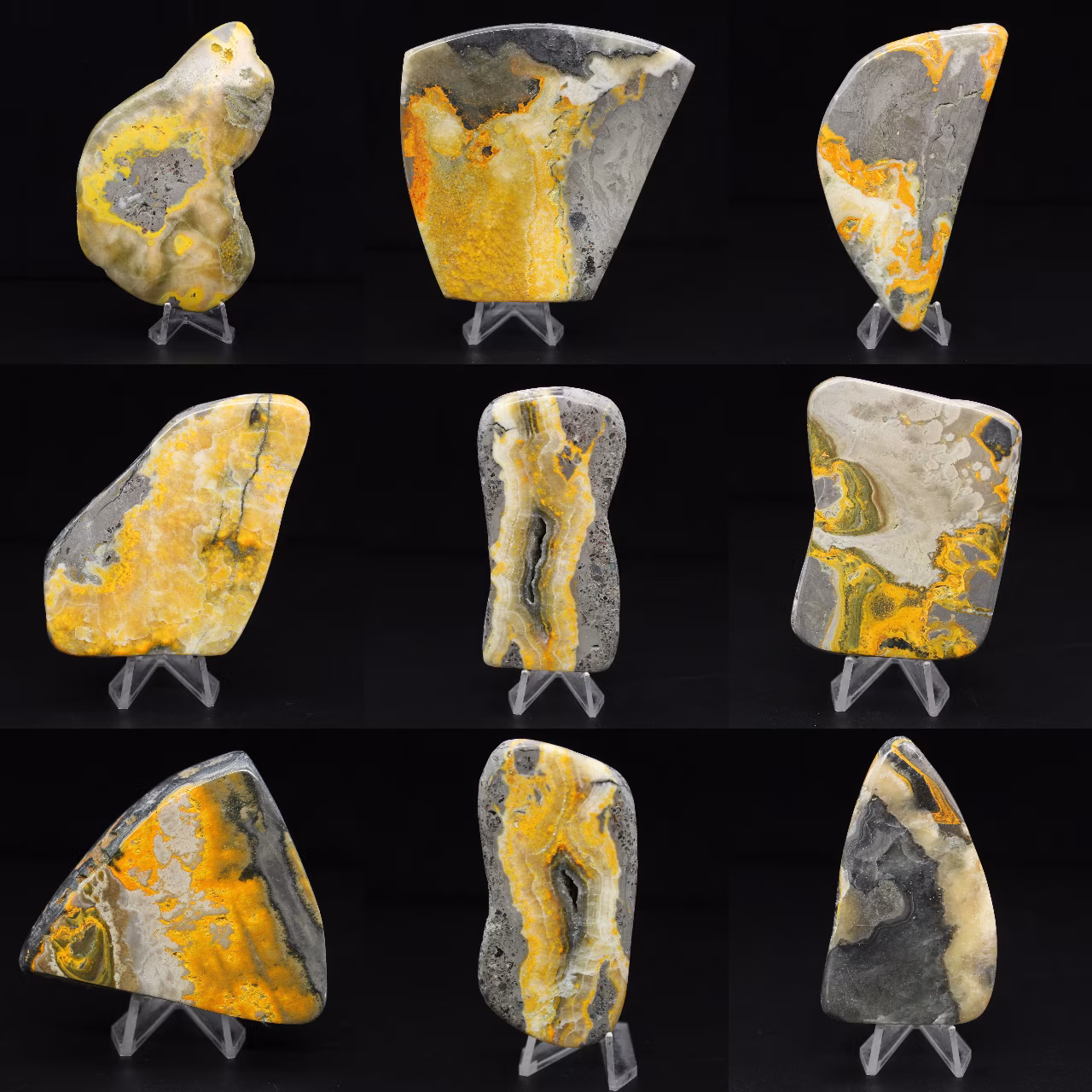 Piedra natural de jaspe abejorro, ejemplar compacto