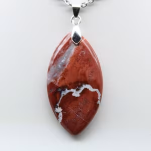 Colgante de jaspe rojo de Madagascar