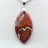 Colgante de jaspe rojo de Madagascar