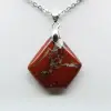 Colgante mineral de jaspe rojo - 0