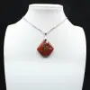 Colgante mineral de jaspe rojo - 2