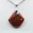 Colgante mineral de jaspe rojo