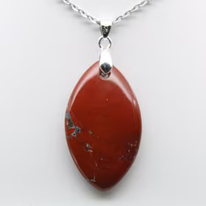 Joyería mineral de jaspe rojo