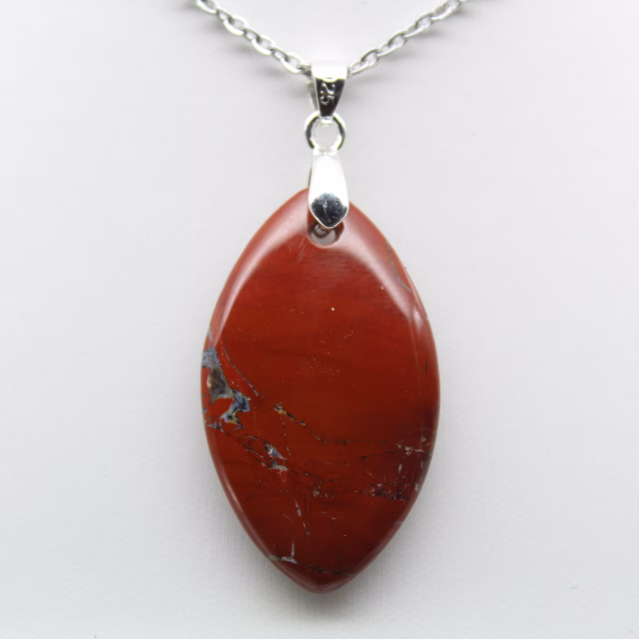 Joyería mineral de jaspe rojo