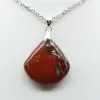 Colgante cuadrado de jaspe rojo - 0