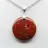 Colgante coleccionable de jaspe rojo