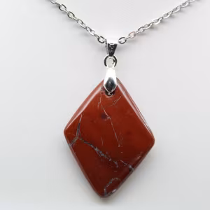 Colgante pequeño de jaspe rojo