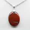 Collar con colgante de jaspe rojo - 0