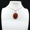 Collar con colgante de jaspe rojo - 1