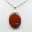 Collar con colgante de jaspe rojo