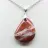 Colgante de jaspe rojo geológico