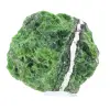 Cromópsido finlandés en bruto sobre una base de piedra verde, 135 g - 0