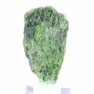 Piedra de diópsido de cromo en bruto, mineral verde de Finlandia, 70 g