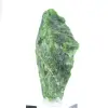 Cromodiópsido crudo de Finlandia, roca verde sobre base, 85 g - 6