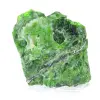Diópsido de cromo natural en bruto, ejemplar verde de Finlandia, 80 g - 0