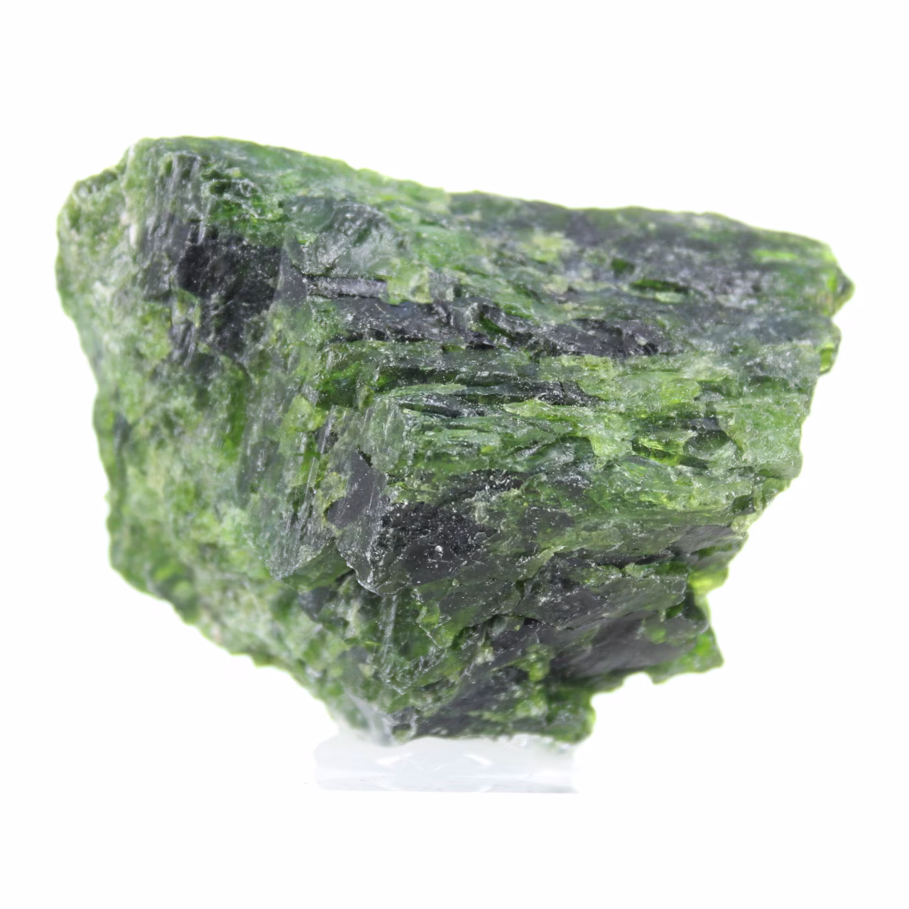 Cromidópsido en bruto, mineral verde de colección, Finlandia, 80 g
