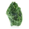 Cromodiópsido finlandés en bruto, muestra verde sobre base de 80 g. - 5