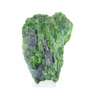 Cromodiópsido crudo de Finlandia, silicato verde natural, 80 g