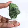 Cromodiópsido en bruto, mineralogía de Finlandia sobre un soporte de 65 g - 1