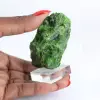 Cromidópsido crudo sobre una base, auténtico ejemplar nórdico, 70 g - 1