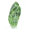 Cromidópsido crudo de Finlandia, mineral verde sobre una base, 60 g - 2