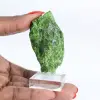 Cromidópsido crudo de Finlandia, mineral verde sobre una base, 60 g - 1