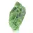 Cromidópsido crudo de Finlandia, mineral verde sobre una base, 60 g