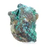 Brochantita chilena: mineral en bruto sobre ganga y basamento. - 3