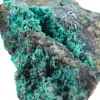 Brochantita chilena: mineral en bruto sobre ganga y basamento. - 5