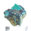 Ejemplar mineralógico de brochantita verde de Chile sobre una base. - 2