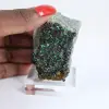 Brochantita en bruto de Chile - Muestra científica sobre pedestal - 1