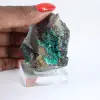 Mineral de brochantita verde en bruto de Chile en ganga - 1