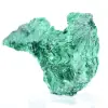 Ejemplar de malaquita en fibras verdes del Congo, expositor acrílico - 3