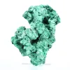 Malaquita fibrosa esbelta de la RDC, mineral auténtico sobre peana - 0