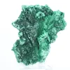 Malaquita fibrosa de perfil plano de la RDC, mineral decorativo sobre peana - 5