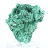 Malaquita verde natural del Congo en agregado fibroso, sobre peana - 4