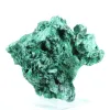 Malaquita natural de textura fibrosa del Congo, pieza sobre peana - 0