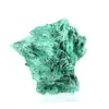 Malaquita natural de textura fibrosa del Congo, pieza sobre peana - 1