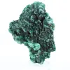 Malaquita del Congo de estructura fibrosa, ejemplar mineral sobre peana - 3
