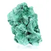 Malaquita densa de fibras compactas del Congo, mineral sobre acrílico - 0