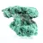 Bloque robusto de malaquita fibrosa del Congo, decoración mineral