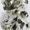 Pirita de Perú en formas octaédricas – Mineral de colección sobre una base - 8