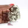 Pirita octaédrica de Perú, piedra de colección en bruto - 7